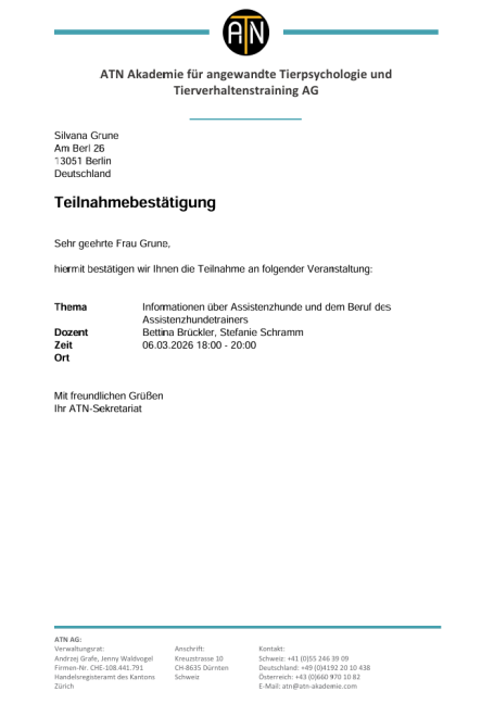 Infos zu Assistenzhunden