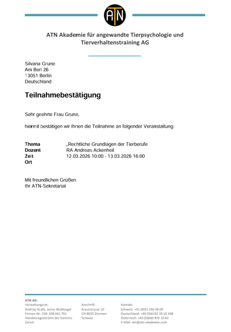 Rechtliche Grundlagen